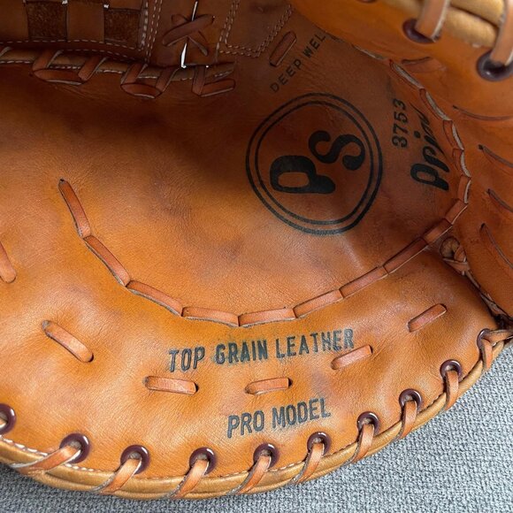 NOS Vintage 1980 Primo Leather Baseball Glove 3753 Right Handed Thrower PS - Picture 5 of 13